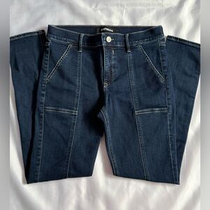 Express Women's Deep Indigo Flare Jeans